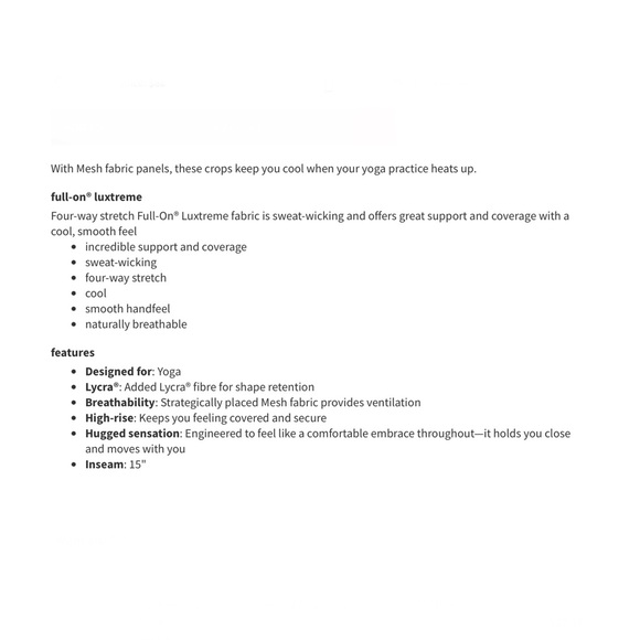 Lululemon Loveknot Crop 15” in Figue - Picture 7 of 13